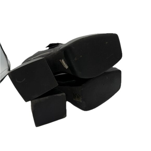 Jeffrey Campbell Reine Mary Jane Heels 8 Black Goth Halloween Emo Whimsygoth - Picture 7 of 9